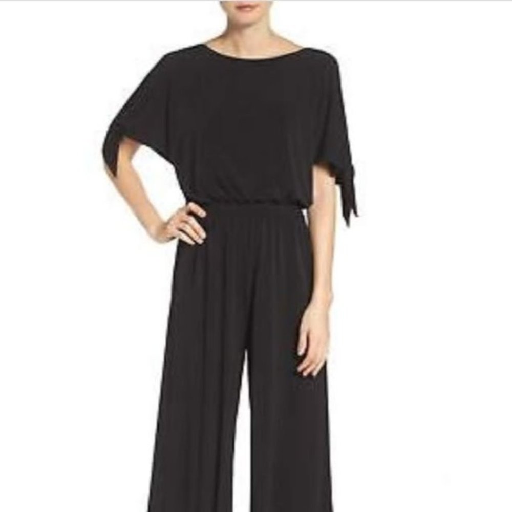 Vince Camuto Black Cold Shoulder Jumpsuit